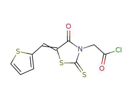 (4-oxo-5-thiophen-2-ylmethylen-2-thioxothiazolidine-3-yl)acetyl chloride