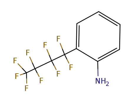 Molecular Structure of 106877-28-5 (Benzenamine, 2-(nonafluorobutyl)-)