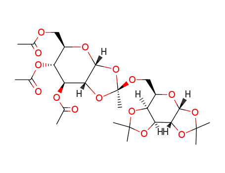 3,4,6-Tri-O-acetyl-1,2-O-<1-(exo-1,2:3,4-di-O-isopropylidene-α-D-galacatopyranose-6-yl)ethylidene>-α-D-glucopyranose