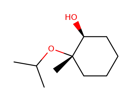 Molecular Structure of 93955-62-5 (Cyclohexanol, 2-methyl-2-(1-methylethoxy)-, trans-)