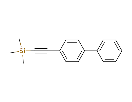 Molecular Structure of 75867-42-4 (Silane, ([1,1'-biphenyl]-4-ylethynyl)trimethyl-)