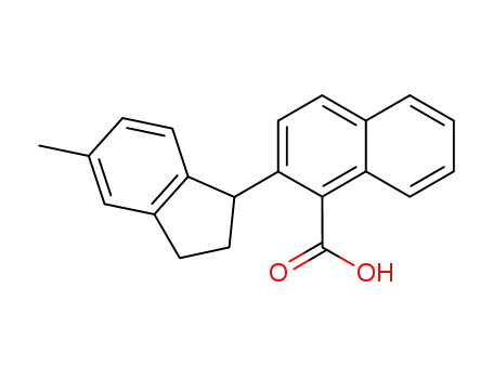 2-(5-Methyl-indan-1-yl)-naphthalene-1-carboxylic acid