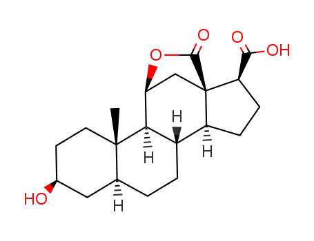 3β,11β-dihydroxy-18-nor-5α-androstane-13β,17β-dicarboxylic acid-13=>11-lactone