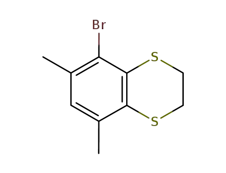 Molecular Structure of 135033-46-4 (1,4-Benzodithiin, 5-bromo-2,3-dihydro-6,8-dimethyl-)
