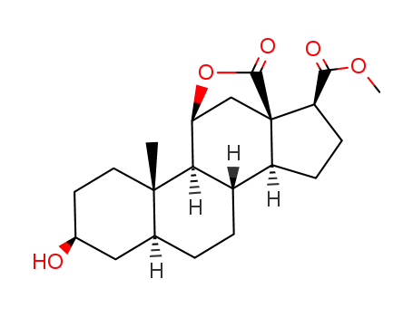 3β,11β-dihydroxy-18-nor-5α-androstane-13β,17β-dicarboxylic acid-13=>11-lactone-17-methyl ester