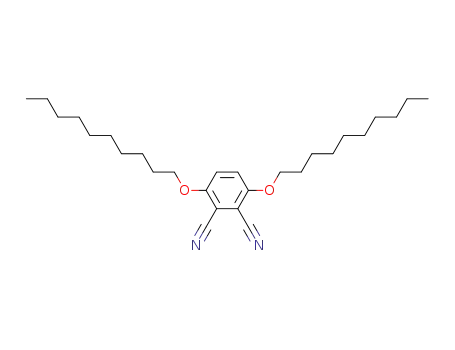 Molecular Structure of 116453-83-9 (1,2-Benzenedicarbonitrile, 3,6-bis(decyloxy)-)