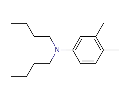 Molecular Structure of 105336-41-2 (Benzenamine, N,N-dibutyl-3,4-dimethyl-)