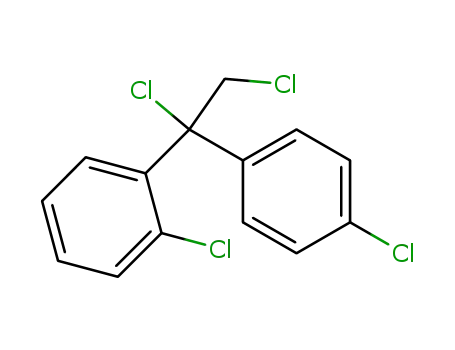 Molecular Structure of 90284-72-3 (Benzene, 1-chloro-2-[1,2-dichloro-1-(4-chlorophenyl)ethyl]-)