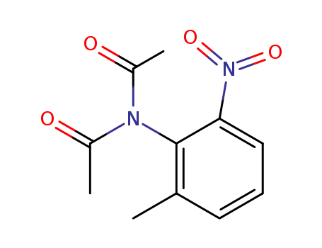 Molecular Structure of 82344-53-4 (2-(N-DIACETYLAMINO)-3-NITROTOLUENE)