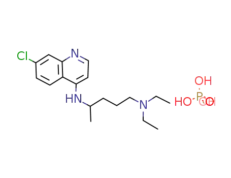 Molecular Structure of 1446-17-9 (Chloroquinine phosphate)