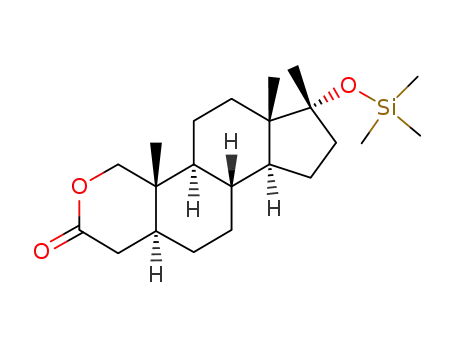 (5S,8R,9S,10S,13S,14S,17R)-10,13,17-Trimethyl-17-trimethylsilanyloxy-tetradecahydro-2-oxa-cyclopenta[a]phenanthren-3-one