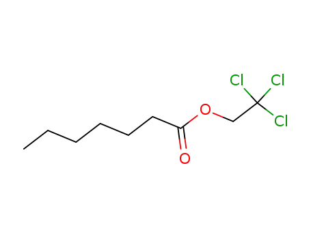 Molecular Structure of 84443-52-7 (Heptanoic acid, 2,2,2-trichloroethyl ester)