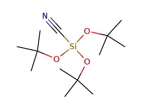 Molecular Structure of 110473-67-1 (Silanecarbonitrile, tris(1,1-dimethylethoxy)-)