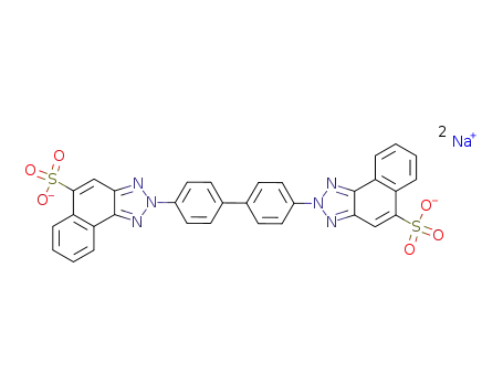 Na salt of biphenylene-4,4'-bis(2-naphthyl-(1,2)-triazole-5-sulfonic acid)