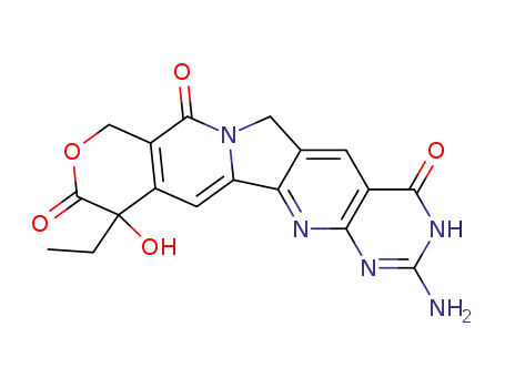 (4RS)-8-amino-4-ethyl-4-hydroxy-1H-pyrano<3'',4'':6',7'>indolizino<2',1':5,6>pyrido<2,3-d>pyrimidine-3,10,14(4H,9H,12H)-trione