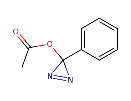 Molecular Structure of 154197-62-3 (3H-Diazirin-3-ol, 3-phenyl-, acetate (ester))