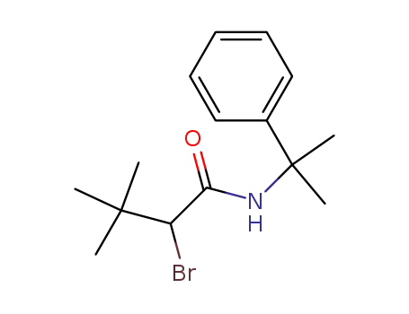 Butanamide, 2-bromo-3,3-dimethyl-N-(1-methyl-1-phenylethyl)-