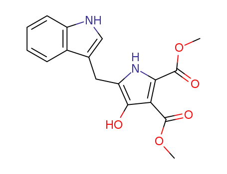 dimethyl 4-hydroxy-5-(1H-indol-3-ylmethyl)-1H-pyrrole-2,3-dicarboxylate