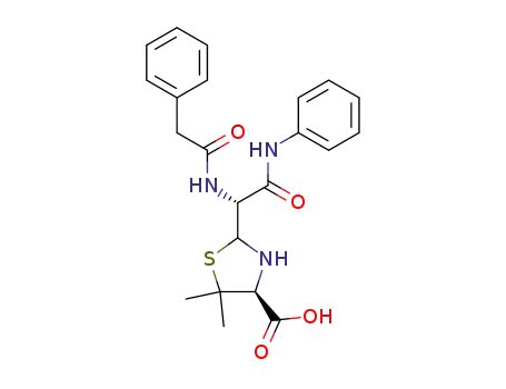 (S)-5,5-Dimethyl-2-((R)-phenylacetylamino-phenylcarbamoyl-methyl)-thiazolidine-4-carboxylic acid