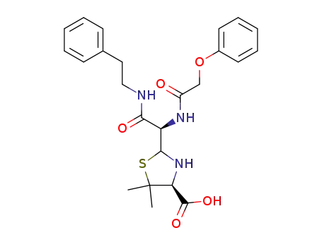 (S)-5,5-Dimethyl-2-[(R)-phenethylcarbamoyl-(2-phenoxy-acetylamino)-methyl]-thiazolidine-4-carboxylic acid