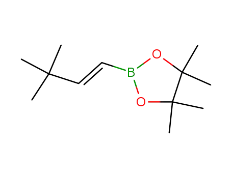 Molecular Structure of 157945-83-0 ((E)-2-(3,3-dimethylbut-1-en-1-yl)-4,4,5,5-tetramethyl-1,3,2-dioxaborolane)