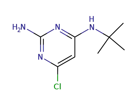 2-amino-4-chloro-6-(1,1-dimethylethylamino)pyrimidine