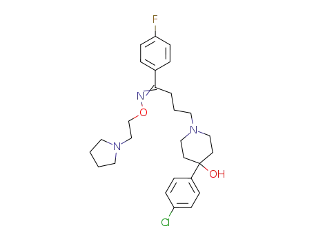 4-[4-(4-Chloro-phenyl)-4-hydroxy-piperidin-1-yl]-1-(4-fluoro-phenyl)-butan-1-one O-(2-pyrrolidin-1-yl-ethyl)-oxime