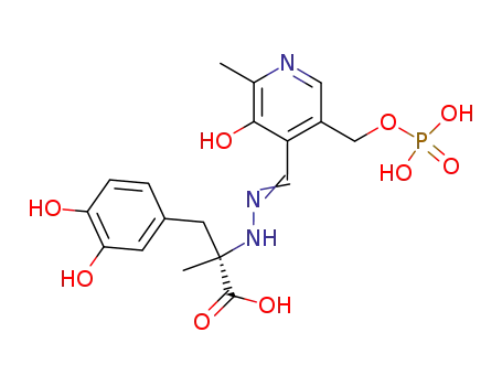 (S)-3-(3,4-Dihydroxy-phenyl)-2-{N'-[1-(3-hydroxy-2-methyl-5-phosphonooxymethyl-pyridin-4-yl)-meth-(E)-ylidene]-hydrazino}-2-methyl-propionic acid