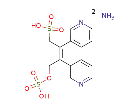 (Z)-2,3-Di-pyridin-3-yl-4-sulfooxy-but-2-ene-1-sulfonic acid; compound with ammonia