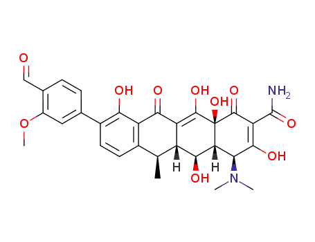 [4S-(4α, 12aα)]-4-(dimethylamino)-9-(3-formyl-4-methoxyphenyl)-3,5,10,12,12a-pentahydroxy-6-methyl-1,11-dioxo-1,4,4a,5,5a,6,11,12a-octahydro-naphthacene-2-carboxamide