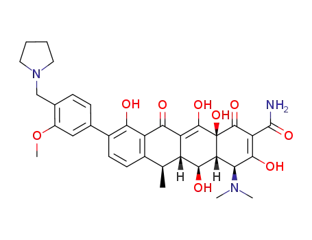 [4S-(4α, 12aα)]-4-(dimethylamino)-3,5,10,12,12a-pentahydroxy-9-(3-pirrolidin-1-ylmethyl-phenyl)-6-methyl-1,11-dioxo-1,4,4a,5,5a,6,11,12a-octahydro-naphthacene-2-carboxamide