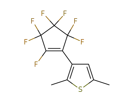 Molecular Structure of 676258-32-5 (Thiophene,
3-(2,3,3,4,4,5,5-heptafluoro-1-cyclopenten-1-yl)-2,5-dimethyl-)