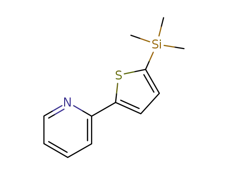 Molecular Structure of 51459-67-7 (Pyridine, 2-[5-(trimethylsilyl)-2-thienyl]-)