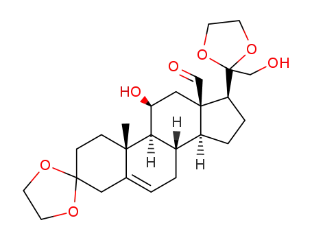 3,3;20,20-bis-ethanediyldioxy-11β,21-dihydroxy-pregn-5-en-18-al