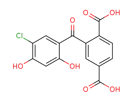 2,5-dicarboxy-5'-chloro-2',4'-dihydroxybenzophenone