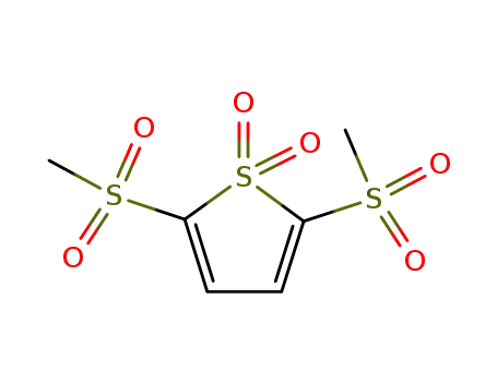 Molecular Structure of 852848-12-5 (Thiophene, 2,5-bis(methylsulfonyl)-, 1,1-dioxide)