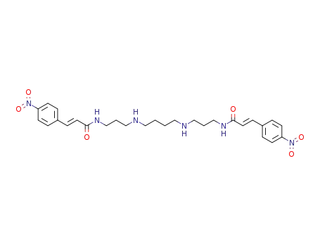 (E)-3-(4-Nitro-phenyl)-N-[3-(4-{3-[(E)-3-(4-nitro-phenyl)-acryloylamino]-propylamino}-butylamino)-propyl]-acrylamide