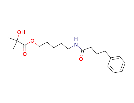 5-(4-phenylbutanamido)pentyl 2-hydroxy-2-methylpropanoate