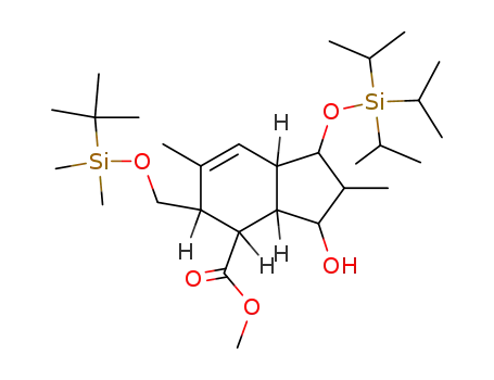 (1R,2R,3R,3aS,4S,5R,7aR)-5-(tert-Butyl-dimethyl-silanyloxymethyl)-3-hydroxy-2,6-dimethyl-1-triisopropylsilanyloxy-2,3,3a,4,5,7a-hexahydro-1H-indene-4-carboxylic acid methyl ester
