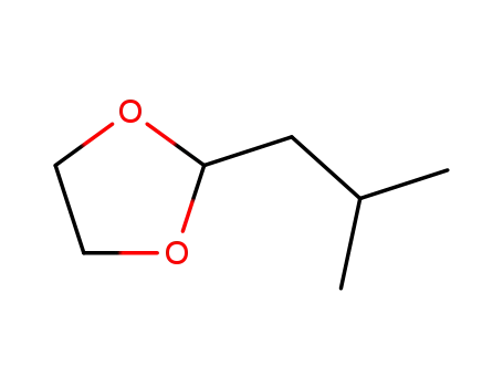 Molecular Structure of 6135-52-0 (1,3-Dioxolane, 2-(2-methylpropyl)-)