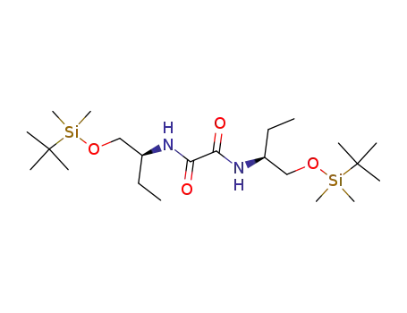 Molecular Structure of 909567-52-8 (N,N'-Bis[(S)-1-(tert-ButyldiMethylsilyloxyMethyl)propyl]ethanediaMide)