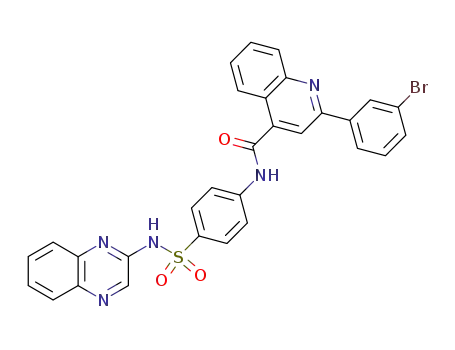2-(3-bromo-phenyl)-quinoline-4-carboxylic acid [4-(quinoxalin-2-ylsulfamoyl)-phenyl]-amide