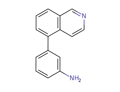 Molecular Structure of 852570-79-7 (Benzenamine, 3-(5-isoquinolinyl)-)