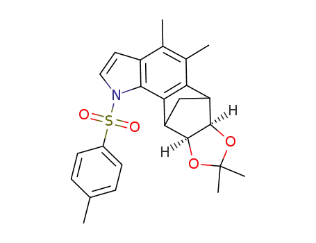 4,5,8,8-tetramethyl-6,10-methano-1-(toluene-4-sulfonyl)-6,6a,9a,10-tetrahydro-1H-7,9-dioxa-1-azadicyclopenta[a,g]naphthalene