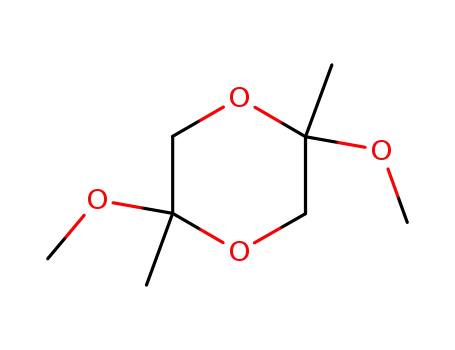 Molecular Structure of 7504-90-7 (2,5-dimethoxy-2,5-dimethyl-1,4-dioxane)