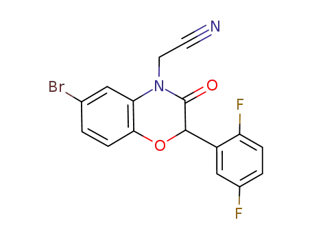 [6-bromo-2-(2,5-difluorophenyl)-3-oxo-2,3-dihydrobenzo[1,4]oxazin-4-yl]acetonitrile