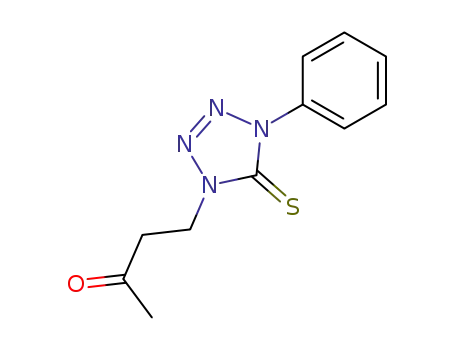 4,5-dihydro-1-(3-oxobutyl)-4-phenyl-1H-1,2,3,4-tetrazole-5-thione