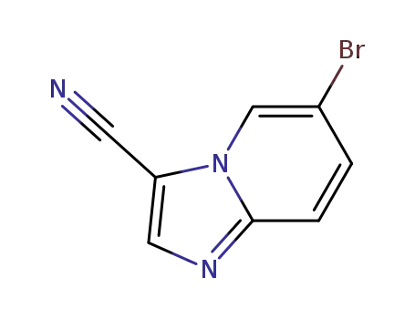 Molecular Structure of 474708-98-0 (6-BROMO-IMIDAZO[1,2-A]PYRIDINE-3-CARBONITRILE)