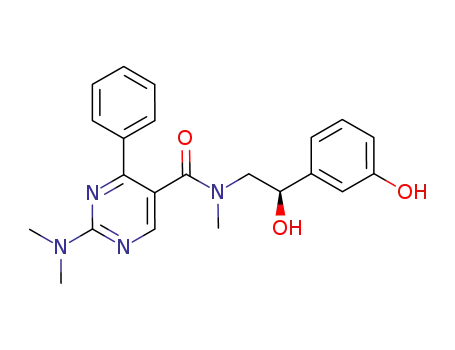 (L)-2-dimethylamino-4-phenylpyrimidine-5-carboxylic acid [2-hydroxy-2-(3-hydroxy-phenyl)ethyl]methyl amide