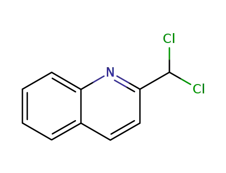 Molecular Structure of 4032-52-4 (Quinoline, 2-(dichloromethyl)-)